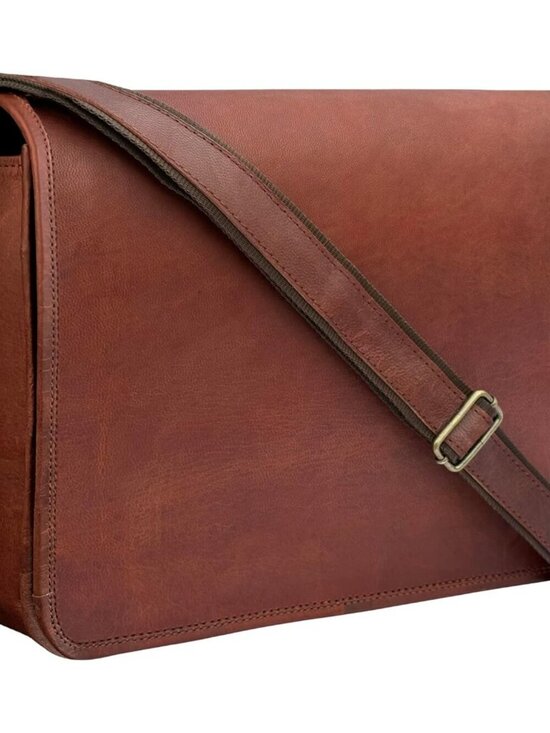 Other - Men's Brown Genuine Leather Vintage Adjustable Strap Stylish Messenger Hand Bag
